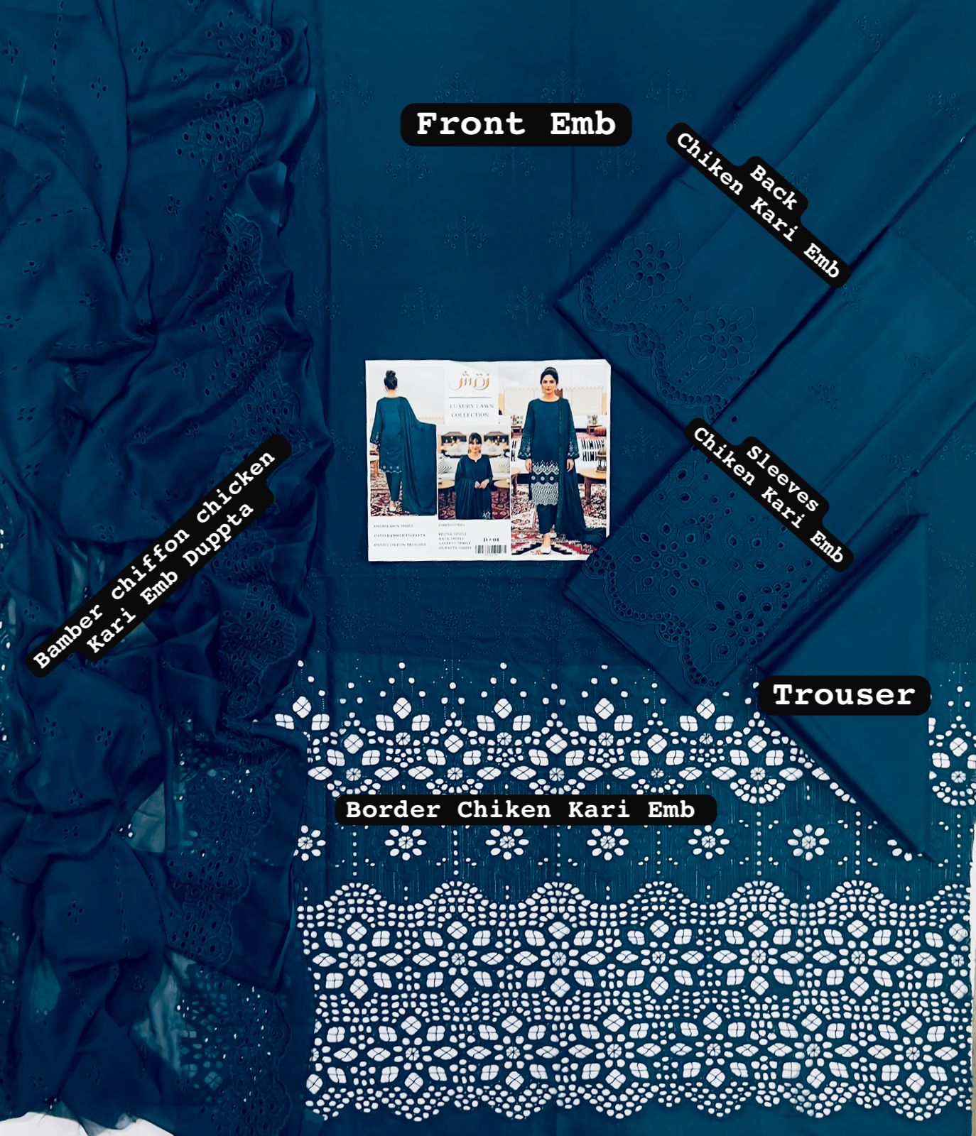 Elegant Beige Chikankari Lawn Suit – Luxury Embroidered Collection