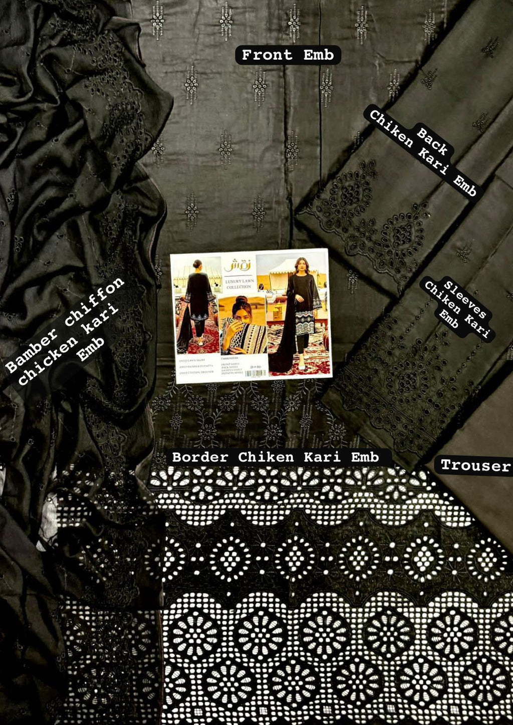 Elegant Beige Chikankari Lawn Suit – Luxury Embroidered Collection